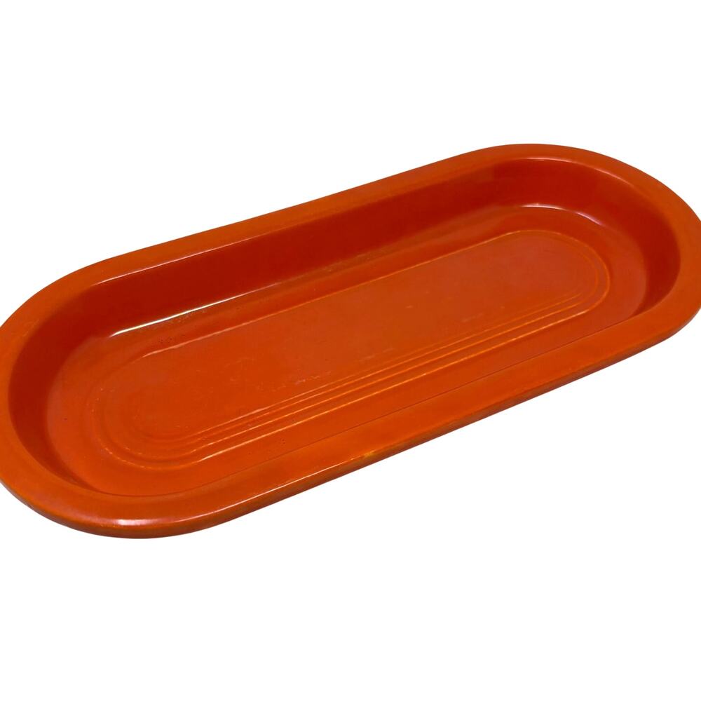 VTG Homer Laughlin Fiesta Utility Tray 10" Original Atomic Red Classic Kitchen